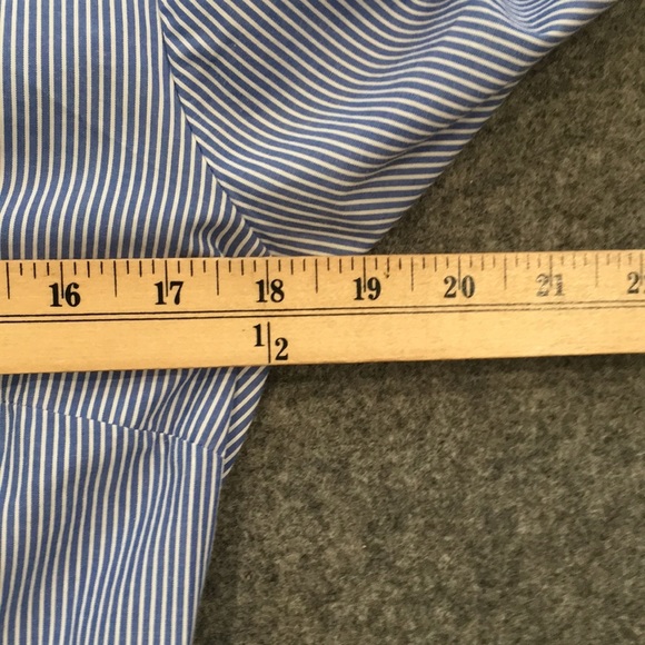 👍$5/Bundle H&M Women Contrasting Collar & Cuffs Button Blouse Sz 10 100% Cotton - Picture 8 of 10